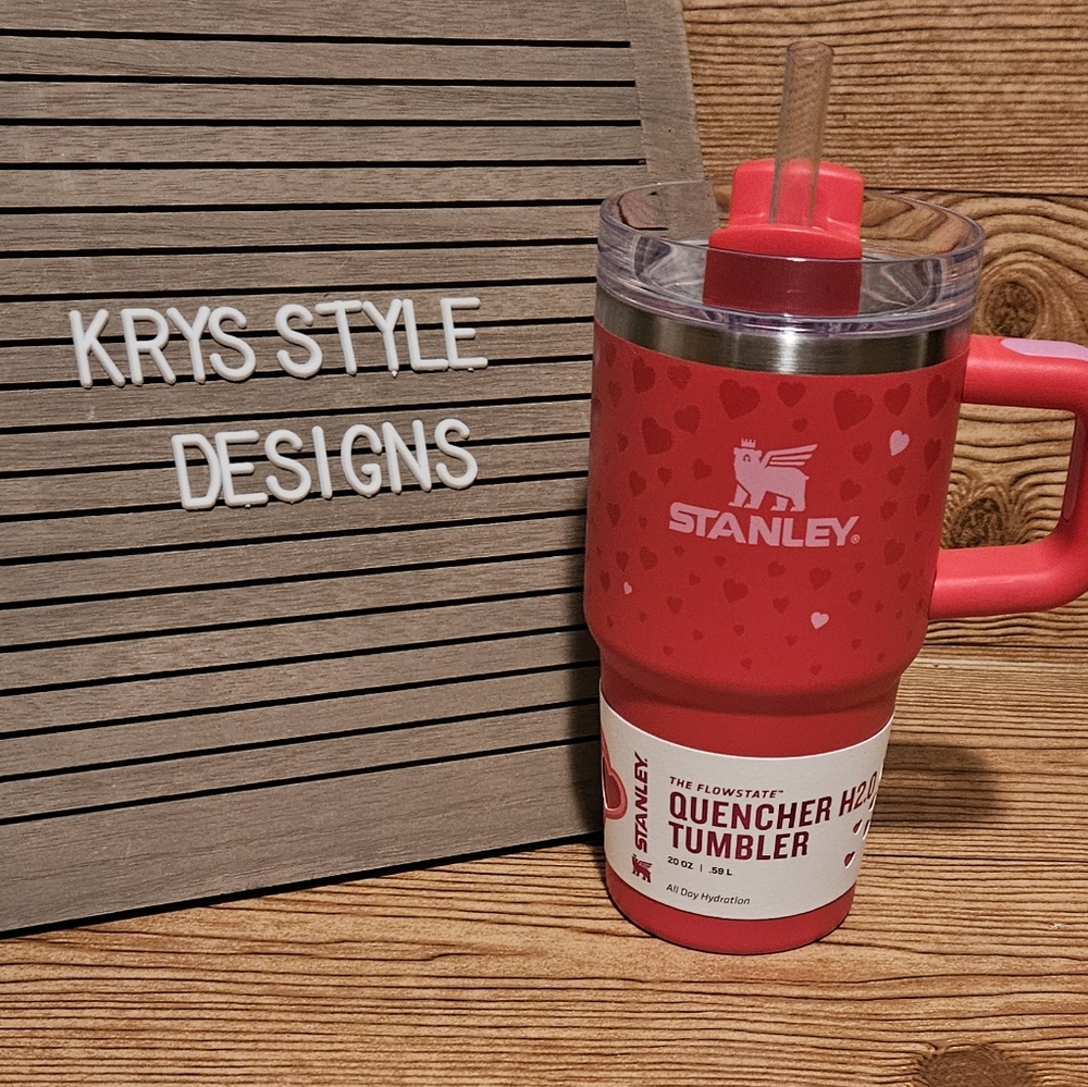 Stanley Target 20oz Ruby Hearts Valentine’s Day Tumbler Red